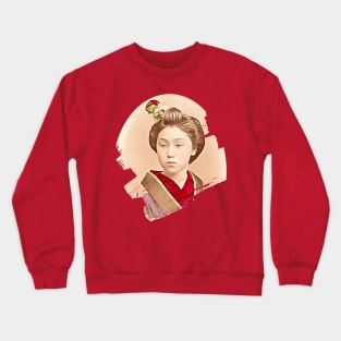 Japanese Girl - beautiful Maiko Crewneck Sweatshirt